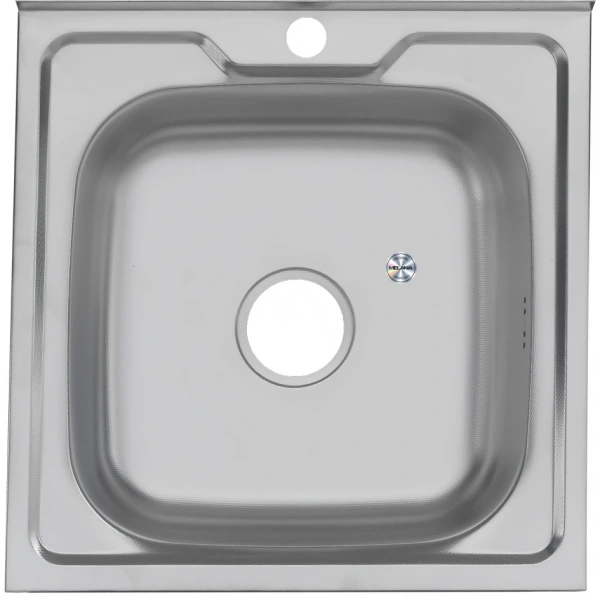 Мойка MELANA 5050 0.8 /180 квадр.декор.,накл.,с сифоном (098Dt*10)