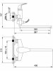 Смеситель ванна RUSANT RV1523511-021,латунь,хром,картр. D35,излив L-обр. 35 см.