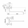 Смеситель ванны MILARDO "Duplex" DUPSB02М10