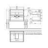 Тумба подвесная, 60 см, темно-серый, Edifice, ID EDI60D0i95,