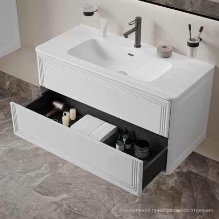 Тумба подвесная, 100 см, белый, Oxford Neo, ID OXN10W0i95,