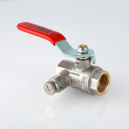 Кран шар. г-г с дренажом и воздухоотводчиком 1/2" ValTec Base (VT.245.N.04)