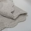 Коврик для ванной комнаты, 50x80, овал, хлопок, серый, ID DSOS02Ci12,