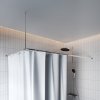 Угловой карниз для ванной комнаты, 90-180 см, глянц. хром, Elegante, ID 050A200I14,