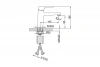 Смеситель тюльпан "FRAP" F1090-3 сатин