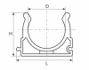 Опора для трубы D63