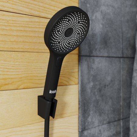 Лейка душевая "IDDIS" SpaHome SPA3F0Bi18, чёрная
