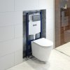 Комплект 3в1: подвесной унитаз, инсталляция и клавиша смыва, ID BASC020i73,