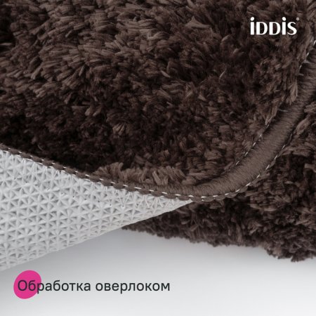 Коврик для ванной комнаты, 70x120, микрофибра, темно-коричневый, ID BSQL08Mi12IT,