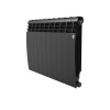 Радиатор биметаллический Royal Thermo BiLiner 500 (Noir Sable - чёрный) (1 секция)