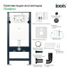 Инсталляция для подвесного унитаза "IDDIS Profix"арт.PRO0000i32,кнопка "IDDIS Unifix" арт.UNIS3M0i77