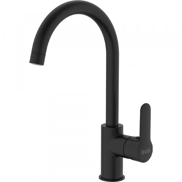 Смеситель кухни IDDIS "Cuba" черный арт.CUBBLFJi05 с каналом для фильтр. воды