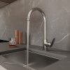 Смеситель для кухни с каналом для фильтрованной воды, сатин, Rora, MI RORBNFJM05,