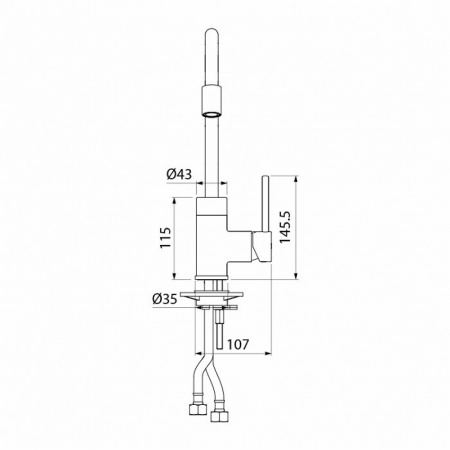 Смеситель кухни IDDIS "Kitchen 360" K36SBJBi05 чёрный