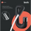 Смеситель тюльпан c управлением Push Control IDDIS "Twist" черный матовый TWIBLBTi01