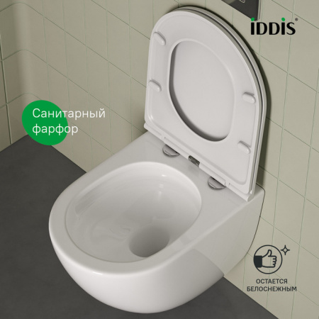 Унитаз подвесной "IDDIS " Axes AXERDSEi25, безободковый, смыв "торнадо"