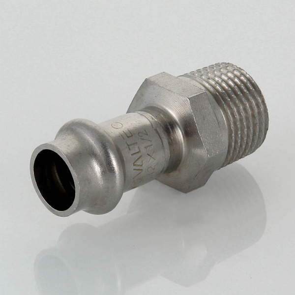 Пресс-фитинг VALTEC, нерж. сталь с нар.р. 22х3/4" (VTi.901.I.002205)