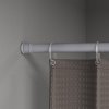 Карниз для ванной комнаты, 110-200 см, серый, ID SRC0120i14,