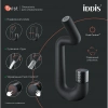 Смеситель тюльпан c управлением Push Control IDDIS "Twist" черный матовый TWIBLBTi01