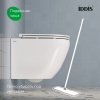 Комплект 3в1: подвесной унитаз, инсталляция и клавиша смыва белая, Basic, ID BASBQ03i73,