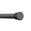 Карниз для ванной комнаты, 110-200 см, черный матовый, Elegante, ID RSB0120i14,