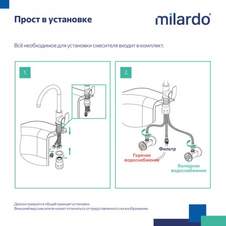 Смеситель для кухни с каналом для фильтрованной воды, графит, Rora, Mi RORGMFJM05,