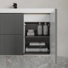 Тумба с умывальником подвесная, 100 см, темно-серый, Bild 2.0, ID BIL10G1i95K,