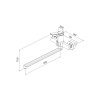 Смеситель для ванны с длинным изливом, глянцевый хром, Parker, ID PARSB02i10WA,