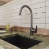 Смеситель для кухни с каналом для фильтрованной воды, графит, Rora, Mi RORGMFJM05,