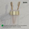 Стакан для зубных щеток, нержавеющая сталь, Petite, золото матовое, ID PETG0SGi45,