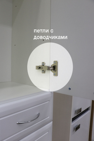 Шкаф напольный "РС Престиж" с корзиной. Левый. Белый