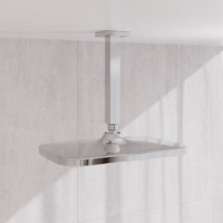 Кронштейн для верхнего душа в потолок, квадратный, хром, Optima Home, ID OPH20CSi61,