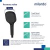 Лейка для душа, черная матовая, 3F, Ideal Spa, MI ILS3FB0M18,