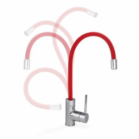 Смеситель кухни IDDIS "Kitchen 360",K36SBJRi05 красный
