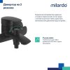 Смеситель для ванны, черный матовый, Rora, MI RORBL00M02,
