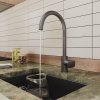 Смеситель для кухни с каналом для фильтрованной воды, графит, Rora, Mi RORGMFJM05,