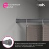 Карниз для ванной комнаты, 110-200 см, серый, ID SRC0120i14,