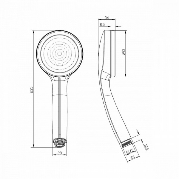 Лейка душевая "IDDIS" SpaHome SPA1F00i18