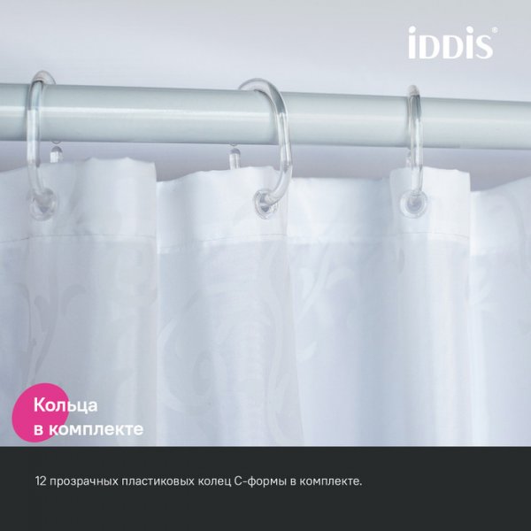 Штора для ванны "IDDIS" полиэстер 200*240 см,BD05P24i11