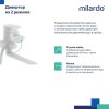 Смеситель для ванны с длинными изливом, белый матовый, Rora, MI RORWT00M10,