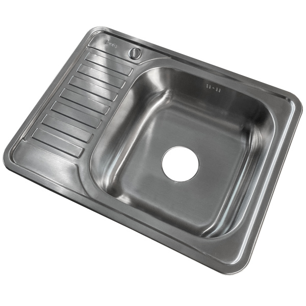 Мойка кухонная IDDIS Бэйсик (Basic) BAS65SRi77 65x50, хром, браш., врезная, нерж.