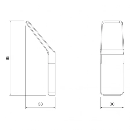 Крючок одинарный "IDDIS Slide" белый матовый SLIWT10i41