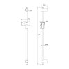 Стойка душевая IDDIS "Ray" RAY70W0i17 цвет белый матовый
