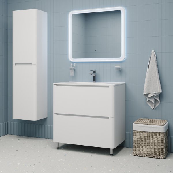 Тумба с умывальником, напольная "IDDIS Edifice 80" цвет белый арт.EDI80WFi95K