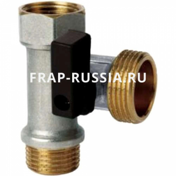 Кран для стиральной машины 1/2"г-3/4"ш-1/2"ш хром. F232.04