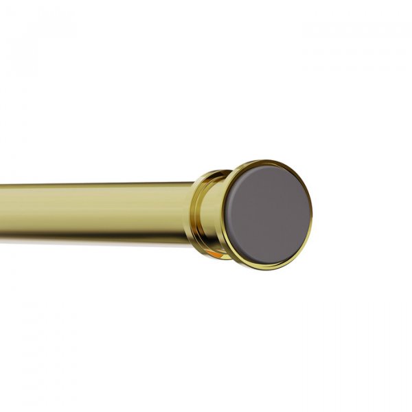 Карниз для ванной комнаты, 110-200 см, золотой матовый, Elegante, ID RSG0120i14,