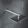 Кронштейн для верхнего душа в стену, квадратный, хром, Optima Home, ID OPH40CSi61,