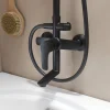 Смеситель с верхним душем и изливом IDDIS "Ray" RAYBL3Fi06 черный матовый