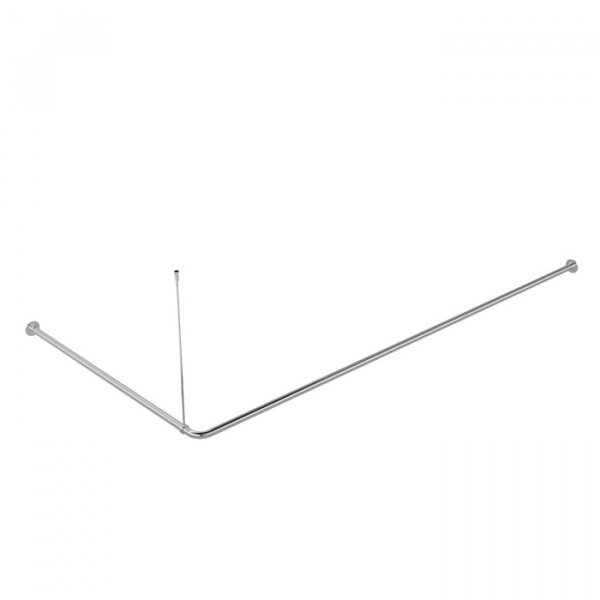 Угловой карниз для ванной комнаты, 90-180 см, глянц. хром, Elegante, ID 050A200I14,