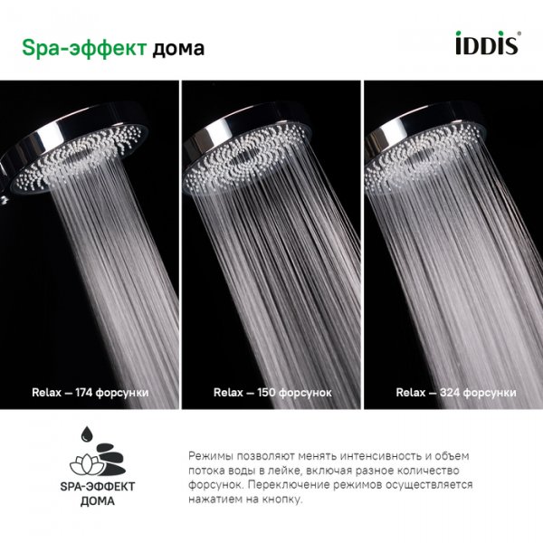 Лейка для душа, хром, SpaHome, ID SPA3F0Ci18,